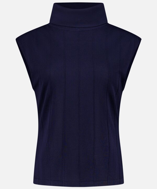 Funnel Neck Sleeveless Top