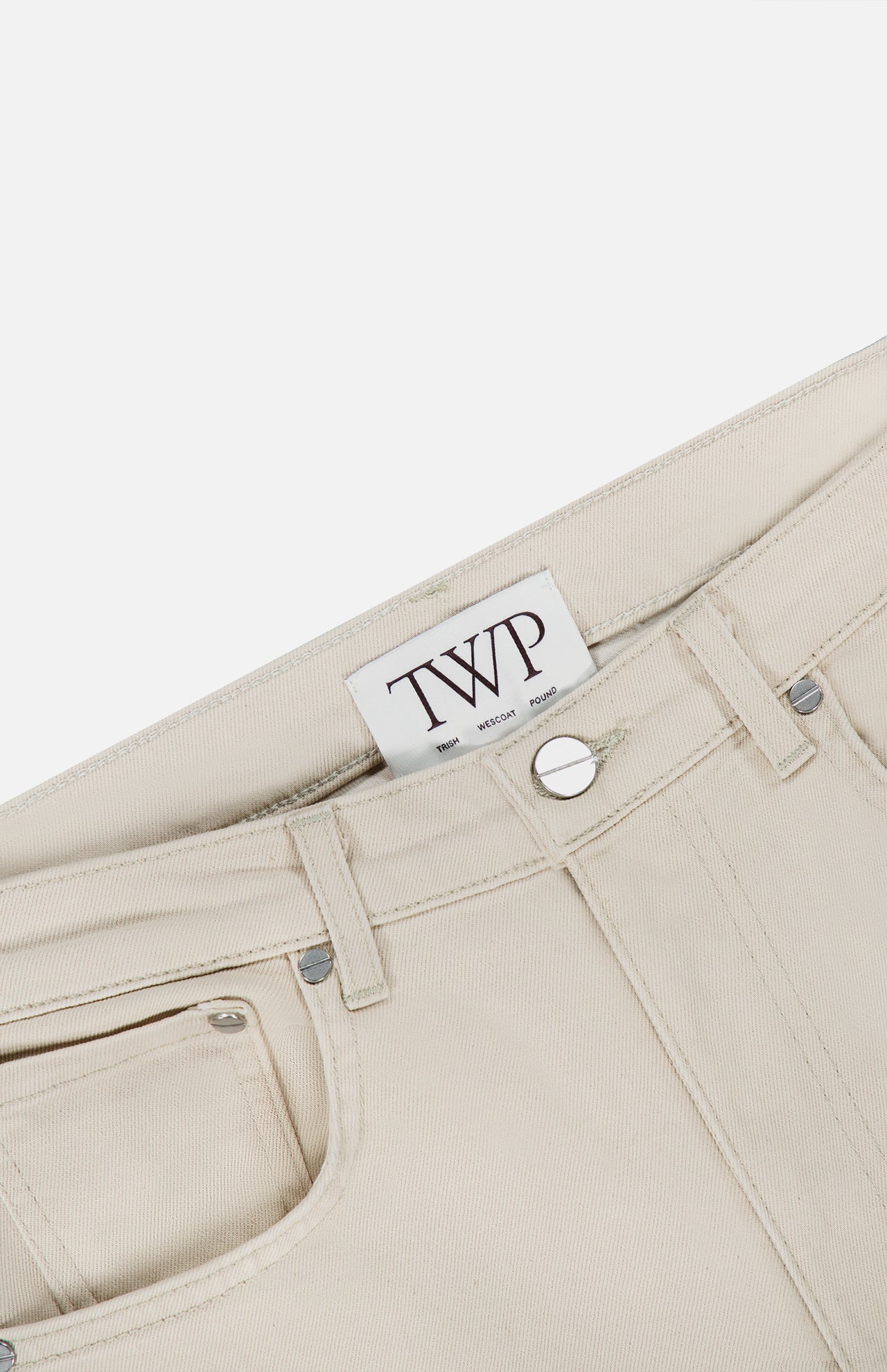 Kent St Pant in Bone - Image 2