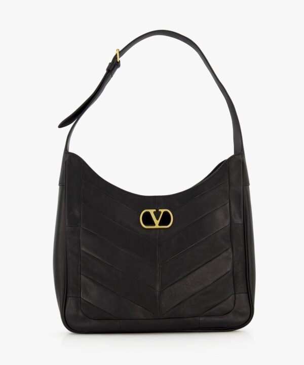 Valentino Garavani Loise Medium Leather Hobo Bag