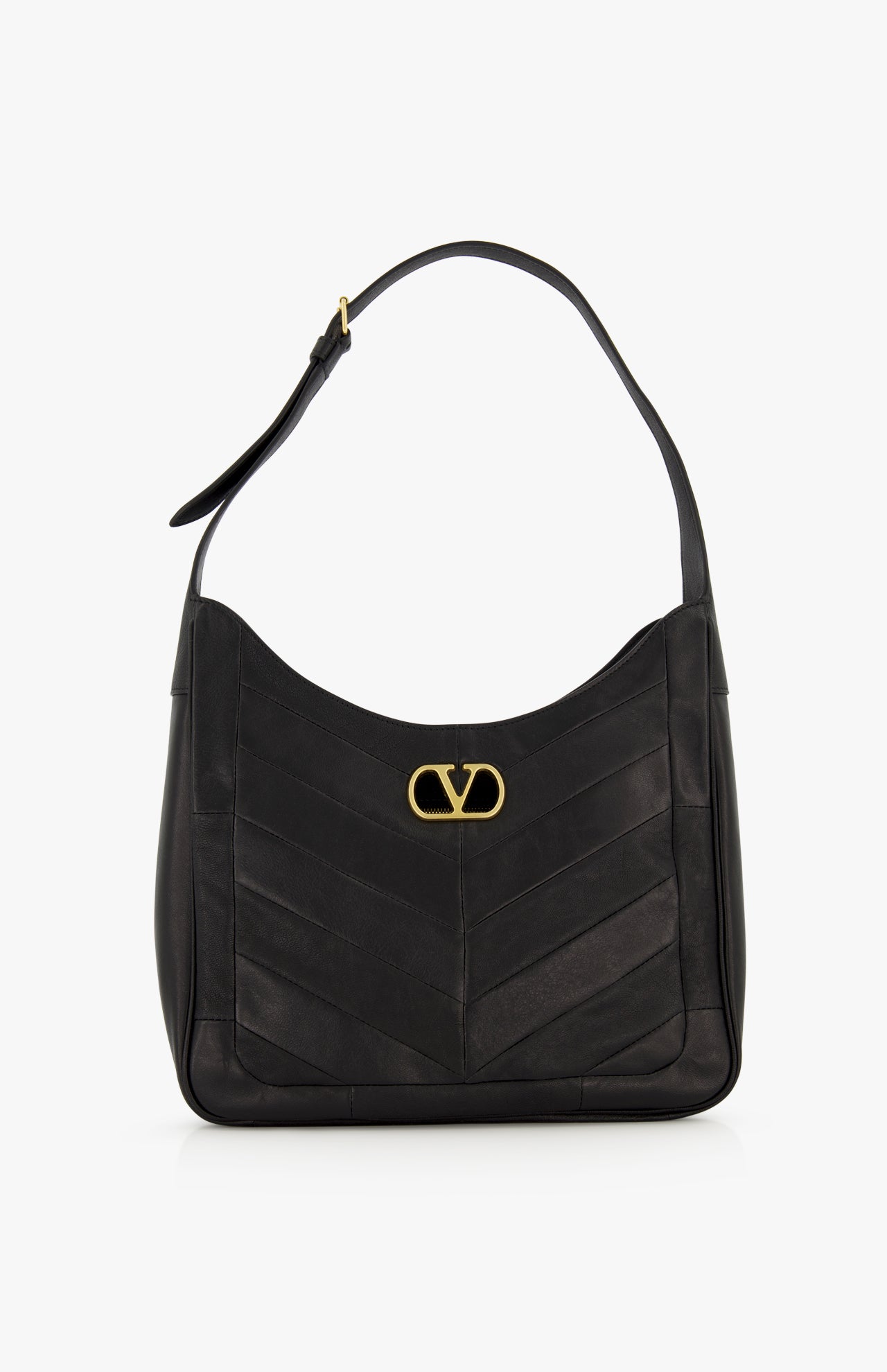 Valentino Garavani Loise Medium Leather Hobo Bag