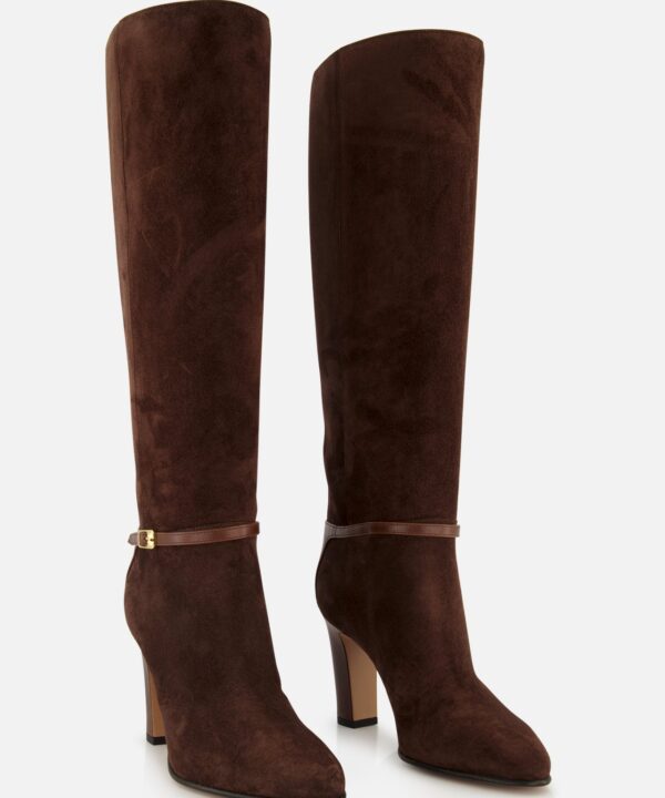 Pattie Suede Ankle Strap Boot - Image 5
