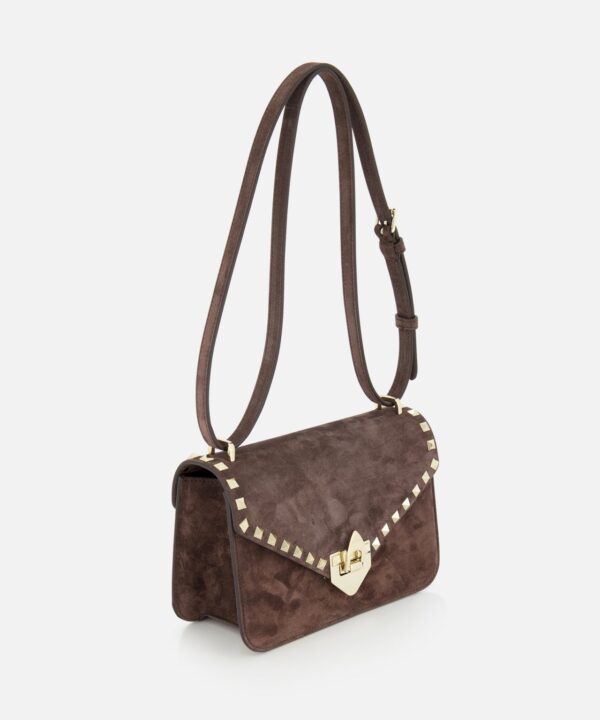 Alternative view of Valentino Garavani Rockstud Small Suede Shoulder Bag