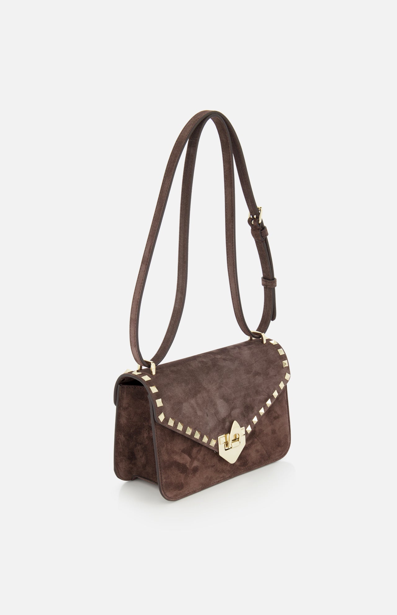 Valentino Garavani Rockstud Small Suede Shoulder Bag - Image 2