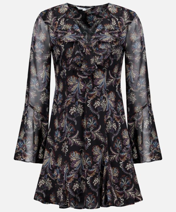 Adrienne Paisley Mini Dress
