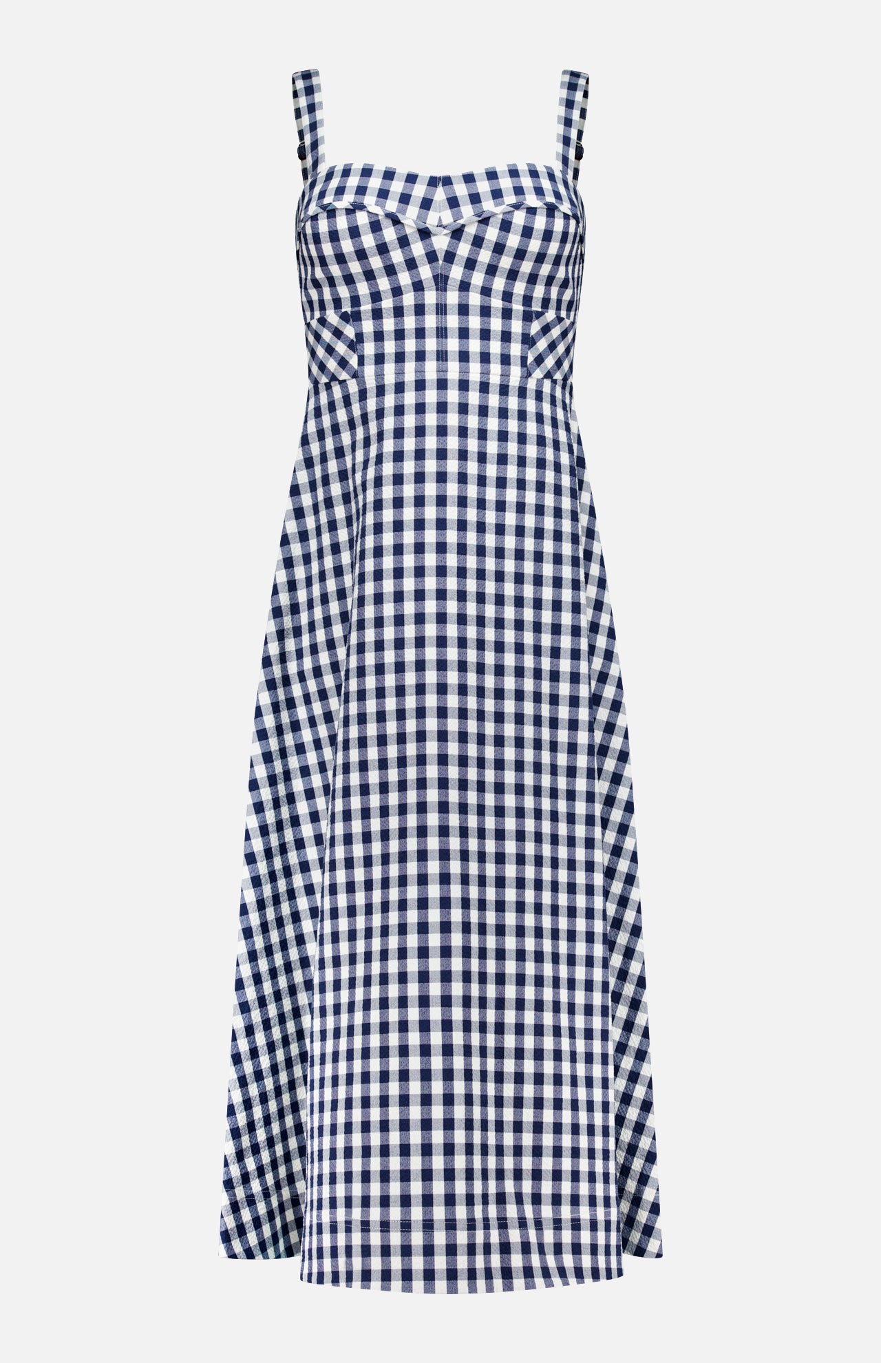 Aila Gingham Seersucker Dress