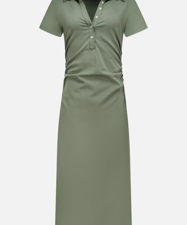Besser Ruched Polo Dress