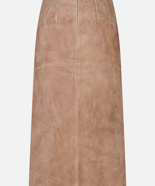 Callisian Leather Midi Skirt - Image 5