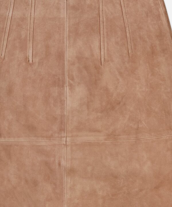 Callisian Leather Midi Skirt - Image 4