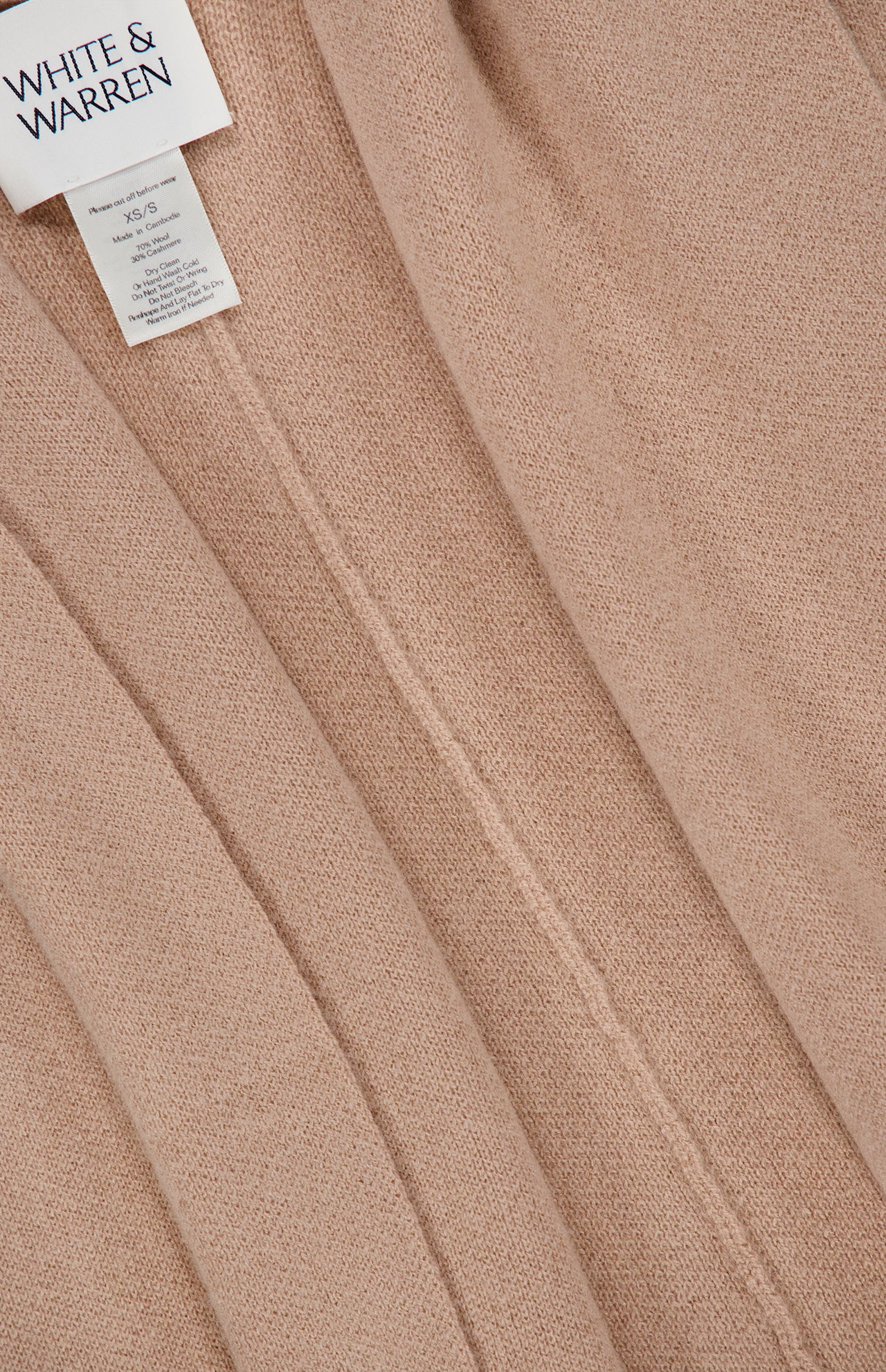 Cashmere Blend Poncho with Attached Scarf - Image 3