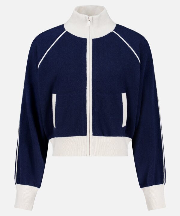 Cashmere Blend Track Jacket
