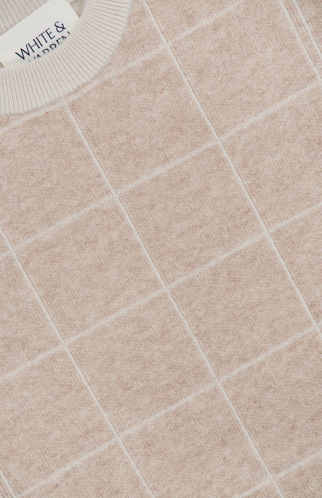Cashmere Blend Windowpane Sweater - Image 3