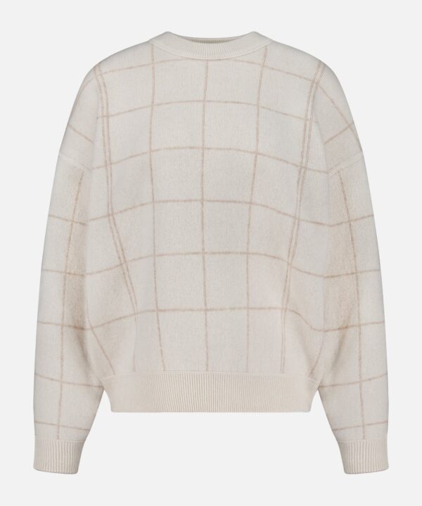 Alternative view of Cashmere Blend Windowpane Sweater