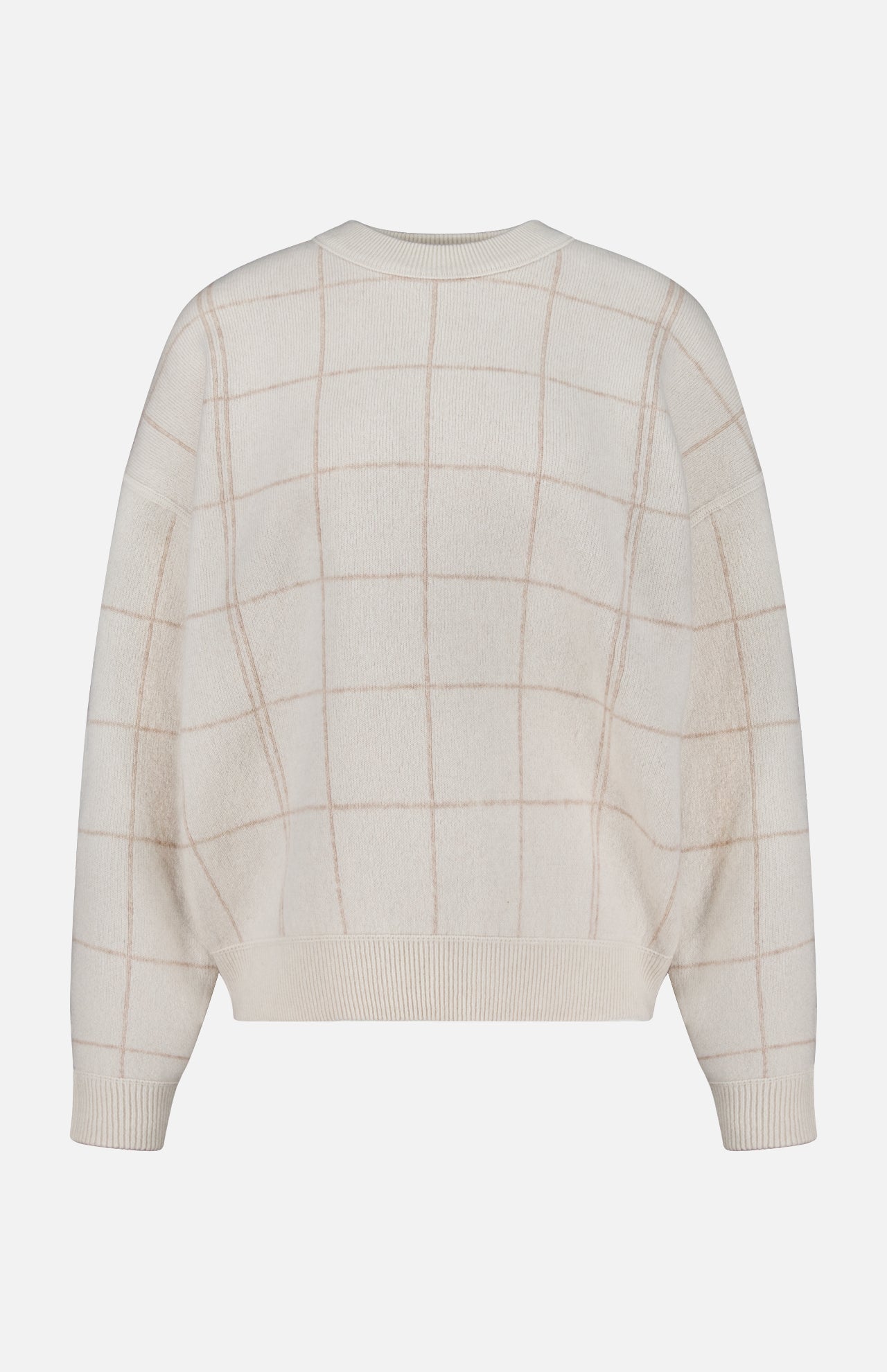 Cashmere Blend Windowpane Sweater - Image 2