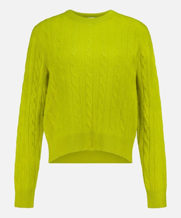 Cashmere Cable Crewneck Sweater