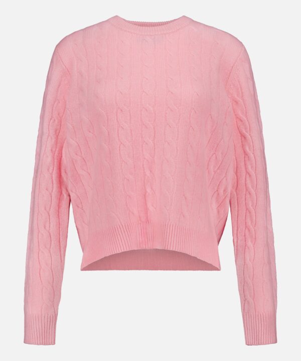 Cashmere Cable Crewneck Sweater