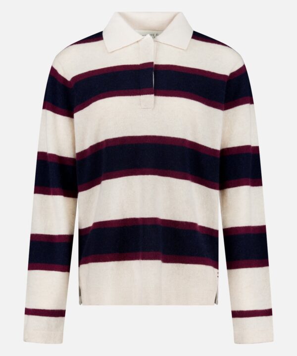Cashmere Rugby Long Sleeve Polo Shirt