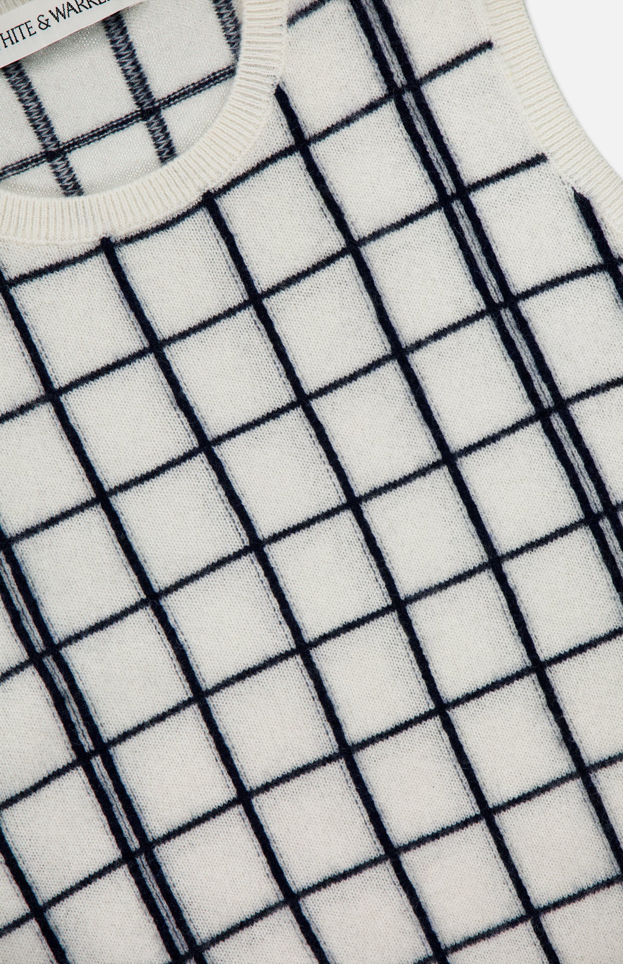 Cashmere Windowpane Vest - Image 2