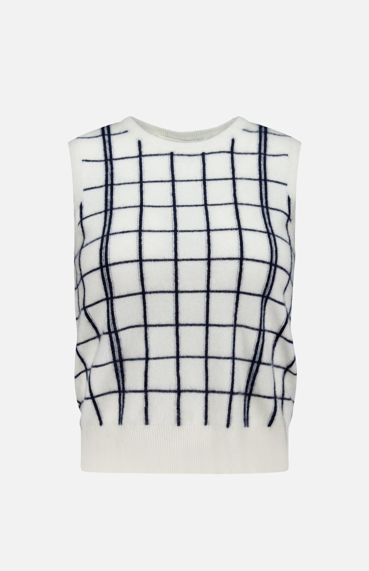 Cashmere Windowpane Vest