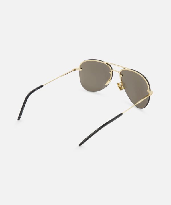 Aviator Gold Rimless Sunglasses - Image 3