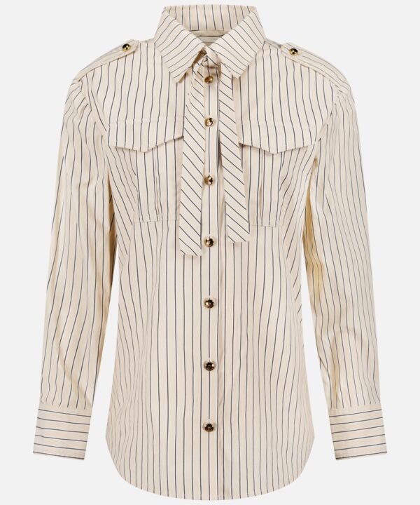 Memento Utility Stripe Necktie Shirt