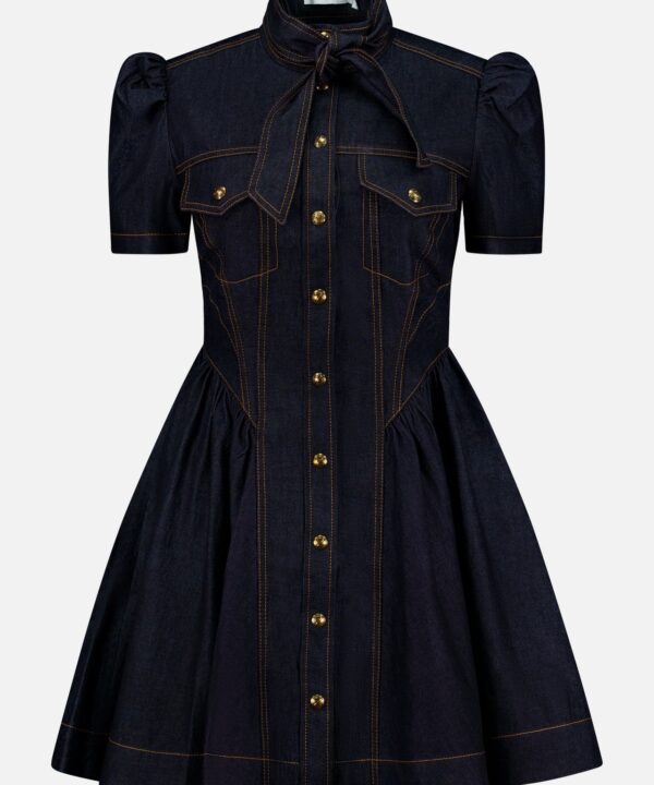 Denim Corset Mini Dress