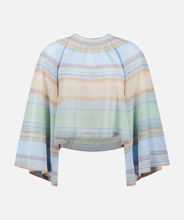 Indra Stripe Bell Sleeve Top