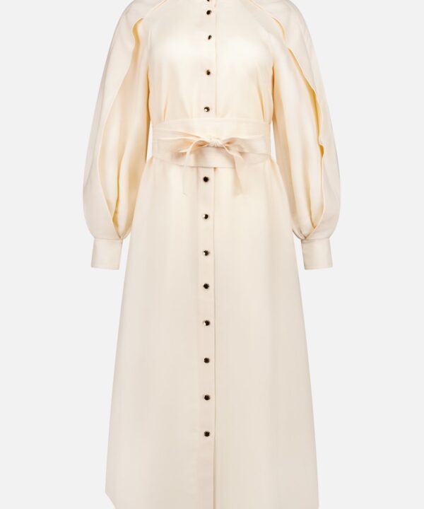 Luna Obi Silk Midi Dress